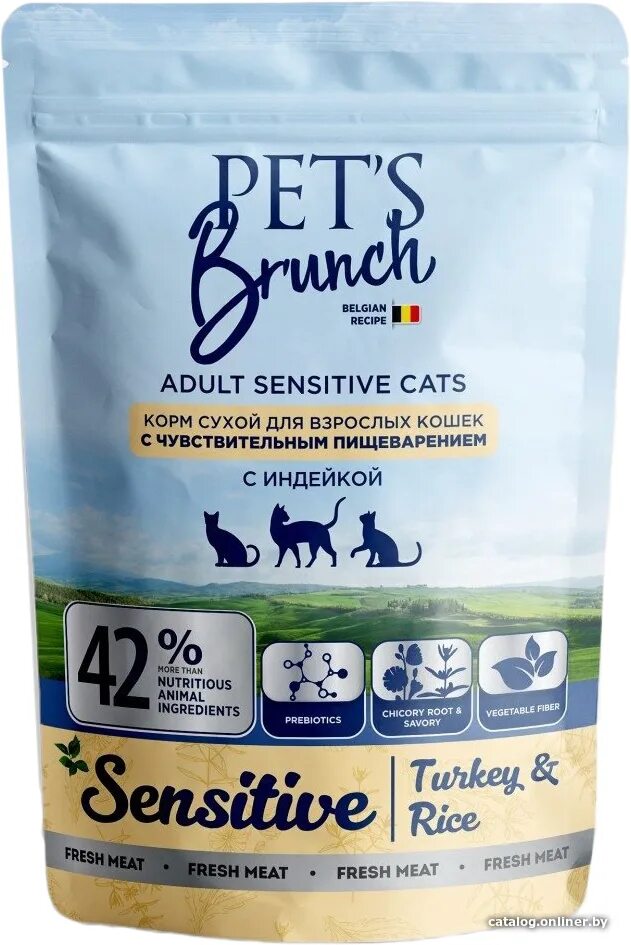 Pets Brunch корм для кошек. Brit paté & meat - Chicken & Turkey 400g. Pets brunch корм