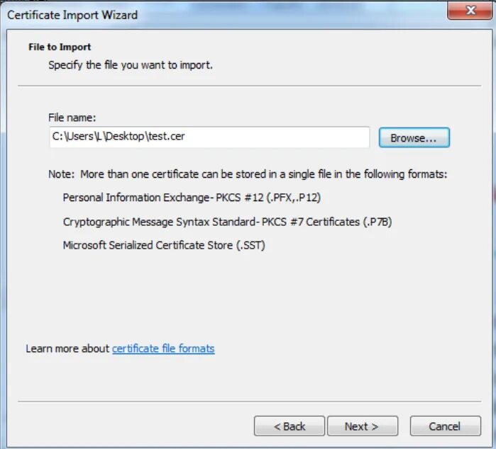 Import cert. Wizard файл. Мастер импорта сертификатов Windows 7. Сертификат CRT. PFX файл.