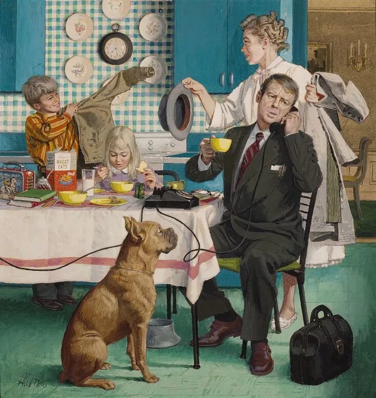 Американский художник и иллюстратор Alexander Sharpe Ross. Artist family