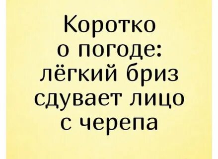 Коротко о погоде лёгкий бриз сдувает лицо с черепа - выпуск № 373061