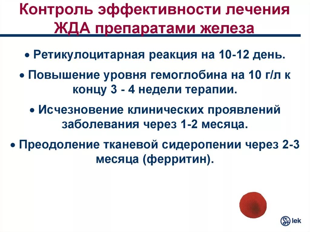 При железодефицитных анемиях назначают. Контроль эффективности лечения препаратами железа. Критерии эффективности лечения железодефицитной анемии. Критерии эффективности терапии железа. Контроль эффективности терапии при жда.