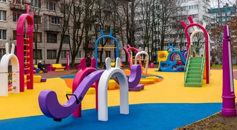 Детский дворик октябрьский просп 54 фото Воспоминания о детских площадках в моём детстве. МАМА КВАТРО Дзен