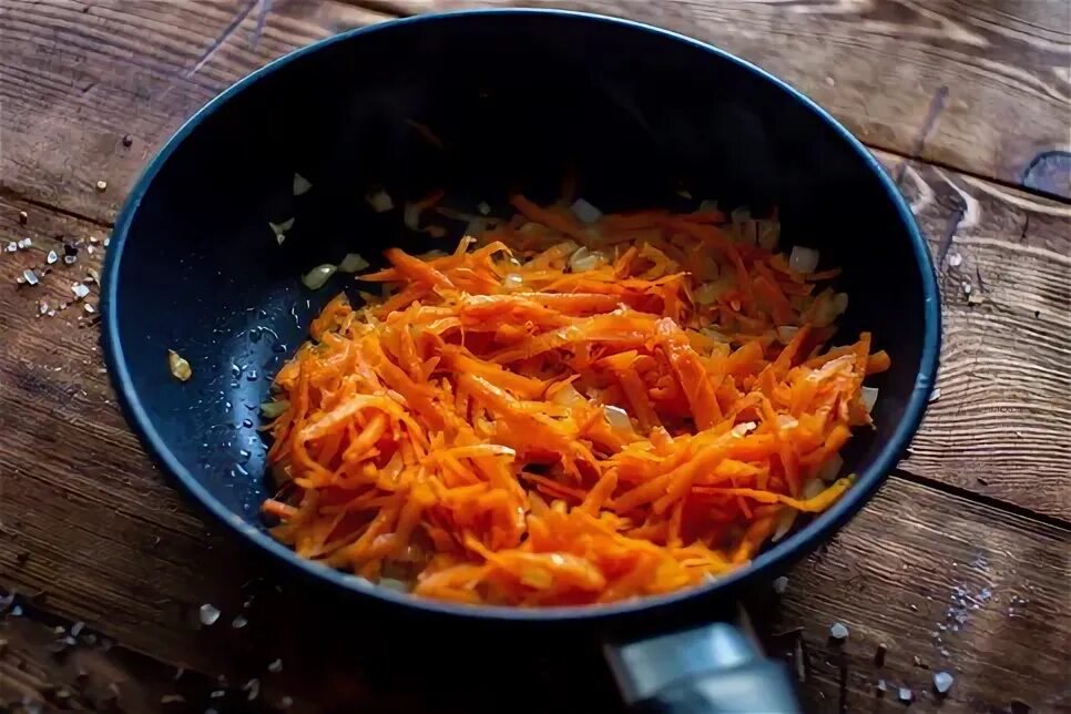 Поджарка из моркови