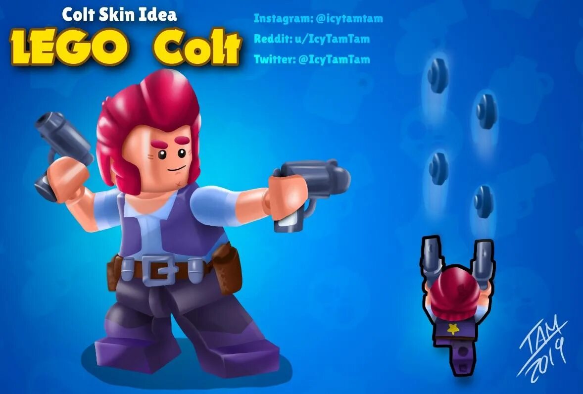 Кольт из Brawl Stars. Skin ideas