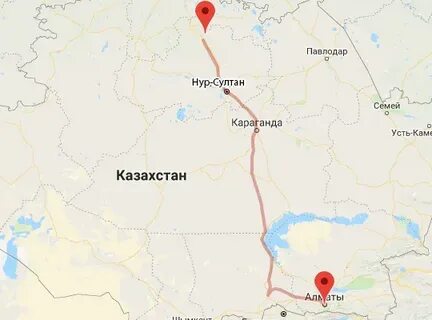 Тюмень астана расстояние