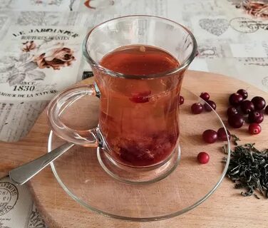Чай с клюквой
