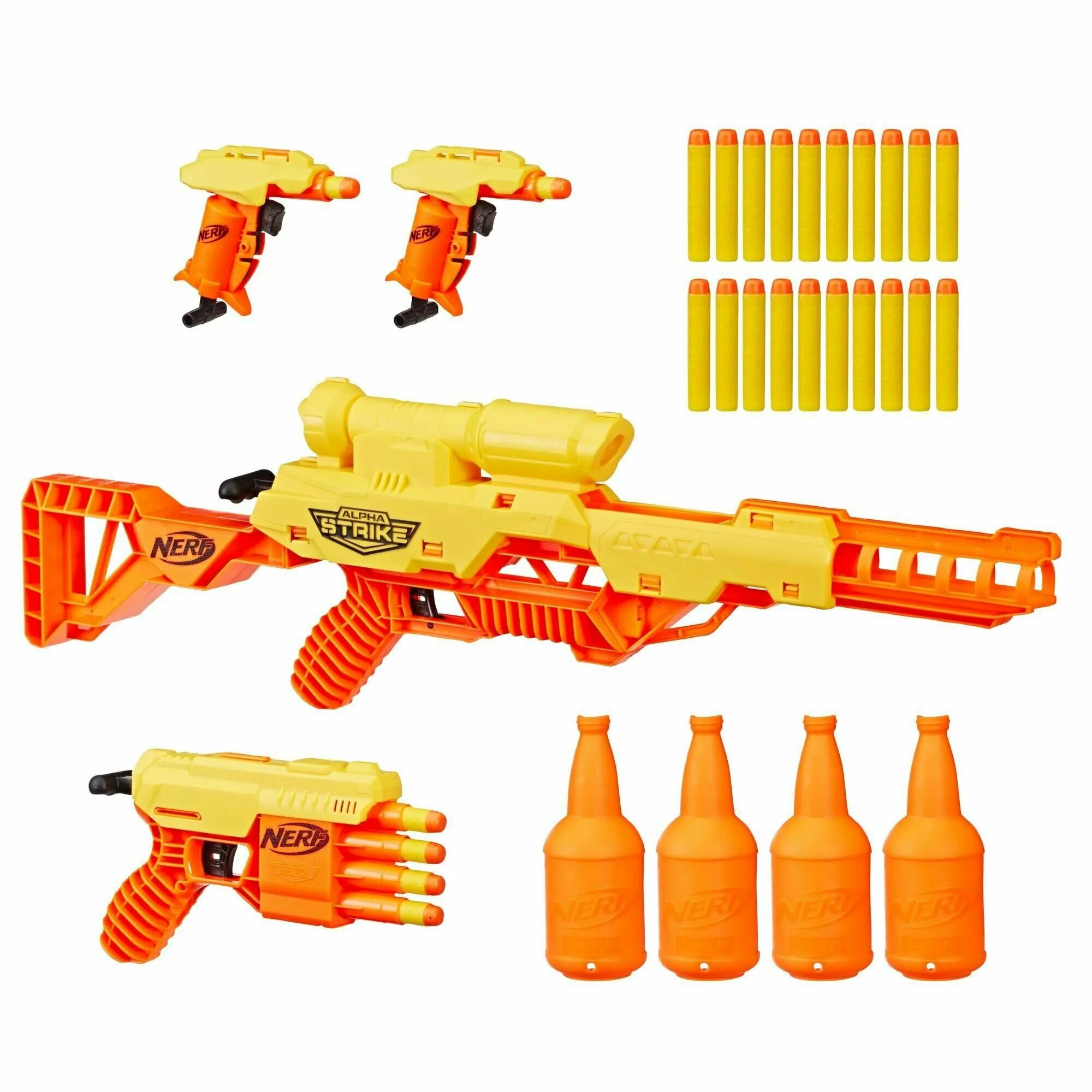 Nerf набор 2 бластера лазер опс альфапоинт (e2281). игровой набор нерф. набор игровой "нерф. бластер нёрф альфа страйк. нерф элит кроссболт.