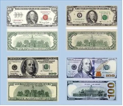 100 долларов старого образца. 100 долларов виды купюр. сто долларов сша банкноты. купюра 100 долларов сша старого образца. 100 долларов внешний вид купюр.