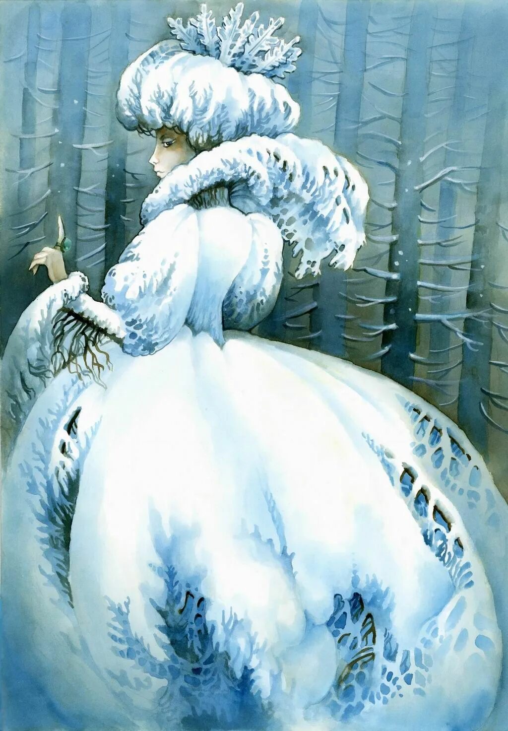 Образы в сказке снежная королева. Образ зимы. Снежная Королева иллюстрации. Сказочный образ зимы.