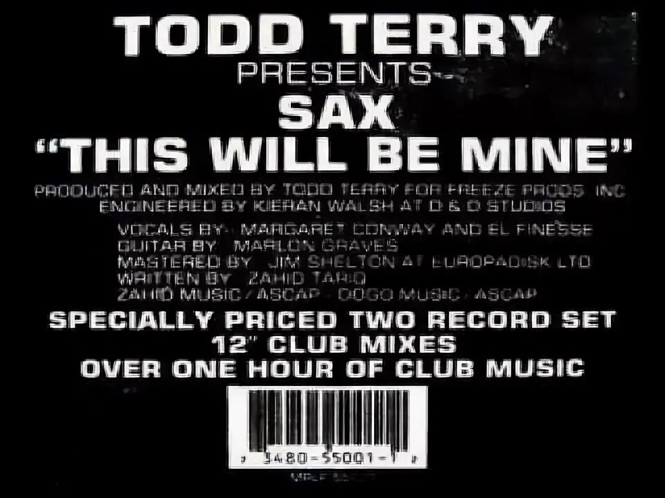 Missing todd terry mix. Todd Terry missing.