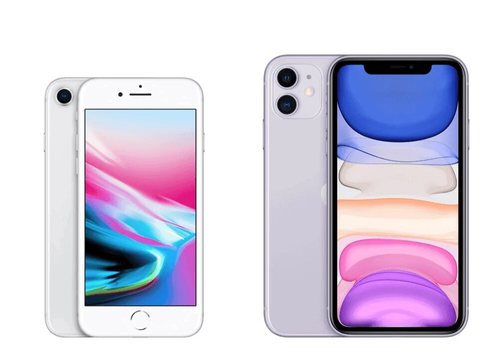 Чем отличается айфон 8 от 8. Iphone 8 iphone 11. Iphone 11 vs 8. Iphone 8 Plus vs iphone 11. Айфон 8 и айфон 11.