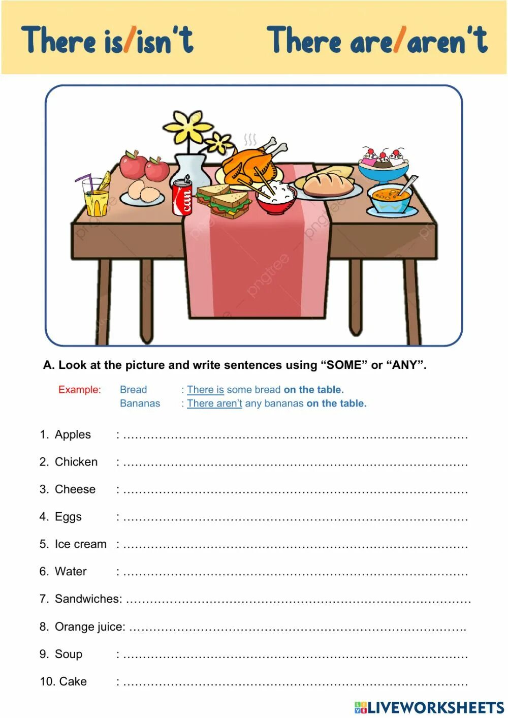 Fill in some any there is. There is are some any. There is there are some any Worksheets. There is there are food упражнения. Worksheets there is there are some any таблица.