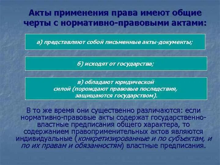 Юридическое правоприменение. Стадии правоприменительного акта.