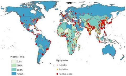 Урбанизация в каких странах