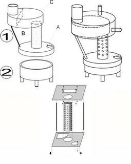 Чертеж печки отработанном