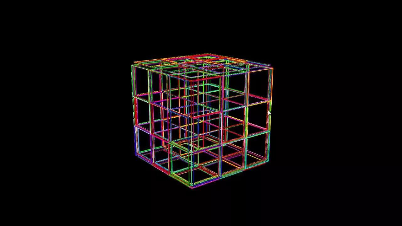 Гиперкуб Тессеракт. Пятимерный Тессеракт. 5 Dimension Cube. 4д кубик Рубика. Включи куб 5