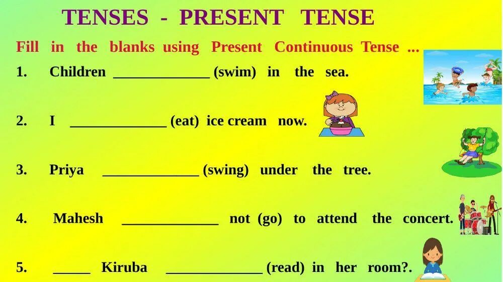 Present Continuous Tense. Present Continuous упражнения для малышей. Упражнения по английскому present Continuous. Present Continuous Tense — настоящее длительное время. Past tenses worksheet