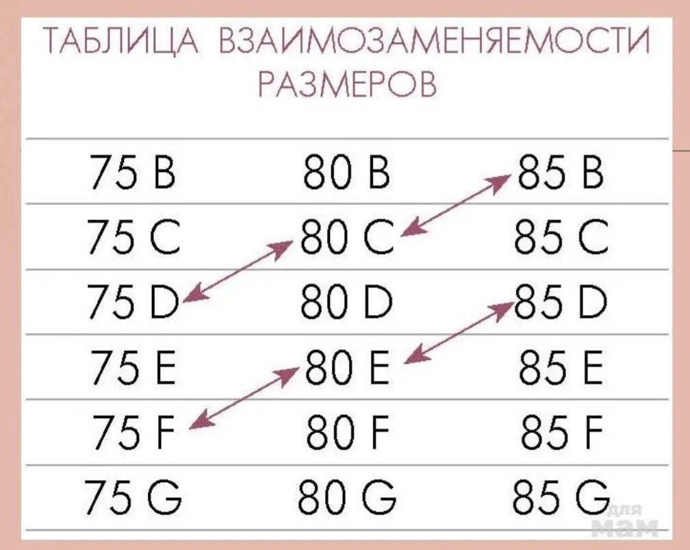 Размер бюстгальтера таблица заменяемость размеров. Таблица бюстгальтеров размеров бюстгальтеров. Взаимозаменяемые Размеры бюстгальтеров таблица. Размер чашки бюстгальтера таблица.