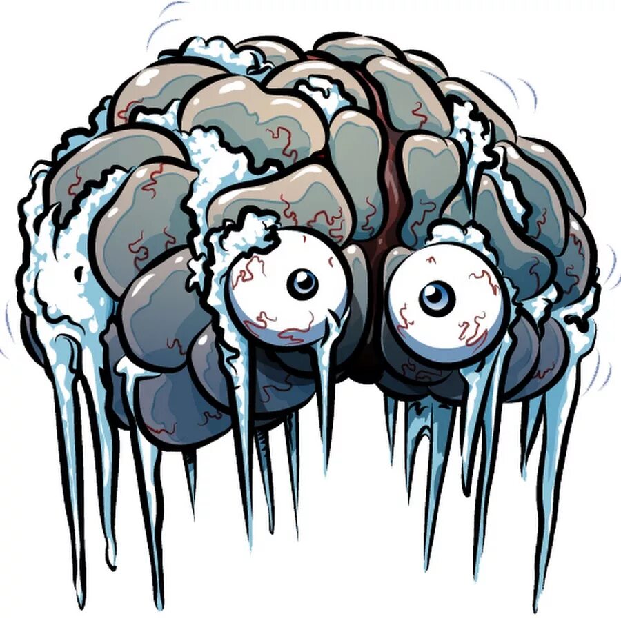 Заморозка мозга. Холодный мозг.