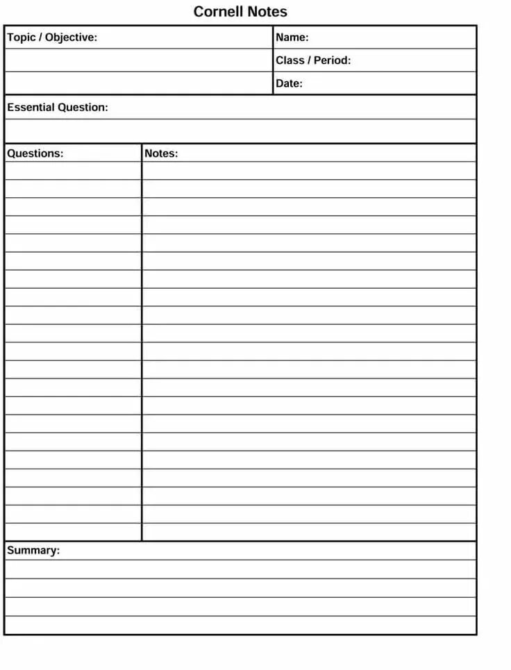 Notes topic. Cornell notes. cornell method of note taking. корнельские заметки. блокнот cornell notes.