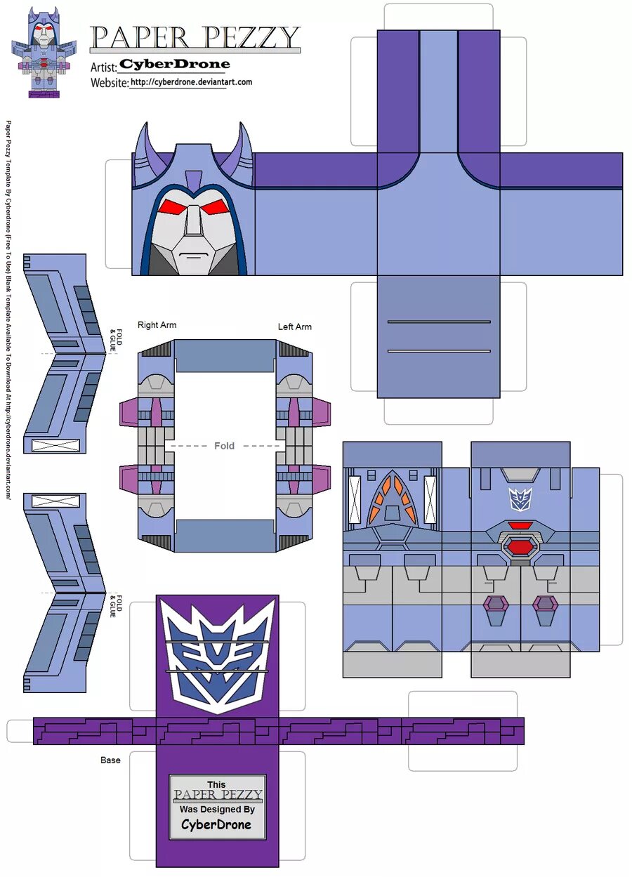Трансформеры из бумаги схемы Cubee Devastator 'G1' by CyberDrone on DeviantArt Transformers birthday partie