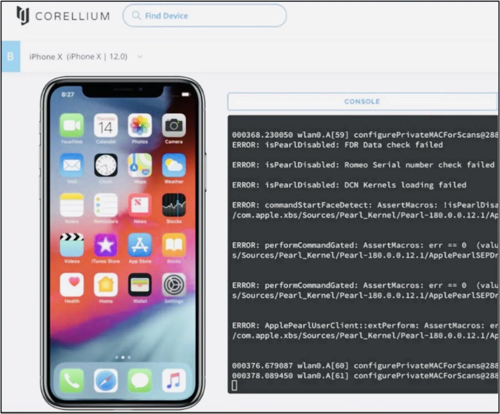 Pear error