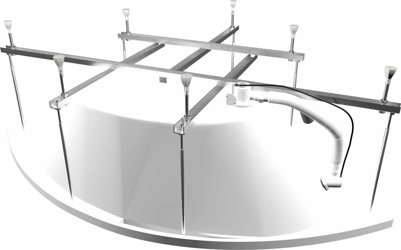 Каркас для ванны Тритон. Сборка углового ванной