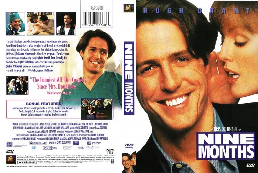 Nine months. Девять месяцев (1995). Постер к фильму девять месяцев.