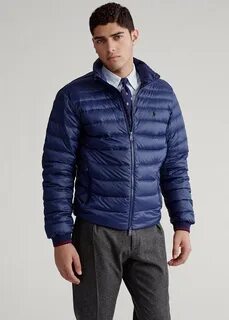 Water repellent down jacket ralph lauren