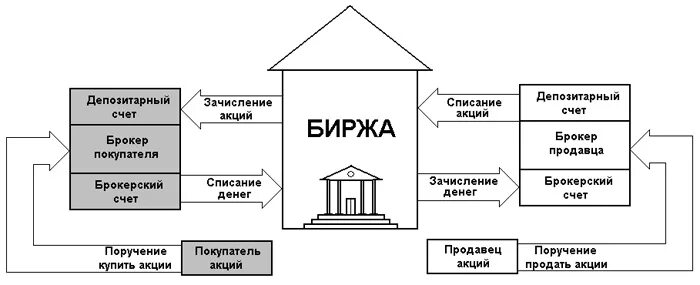 И т д и устройте. Схема работы биржи ценных бумаг. Схема покупки ценных бумаг. Схема биржевой сделки через брокера. Схема функционирования биржи.