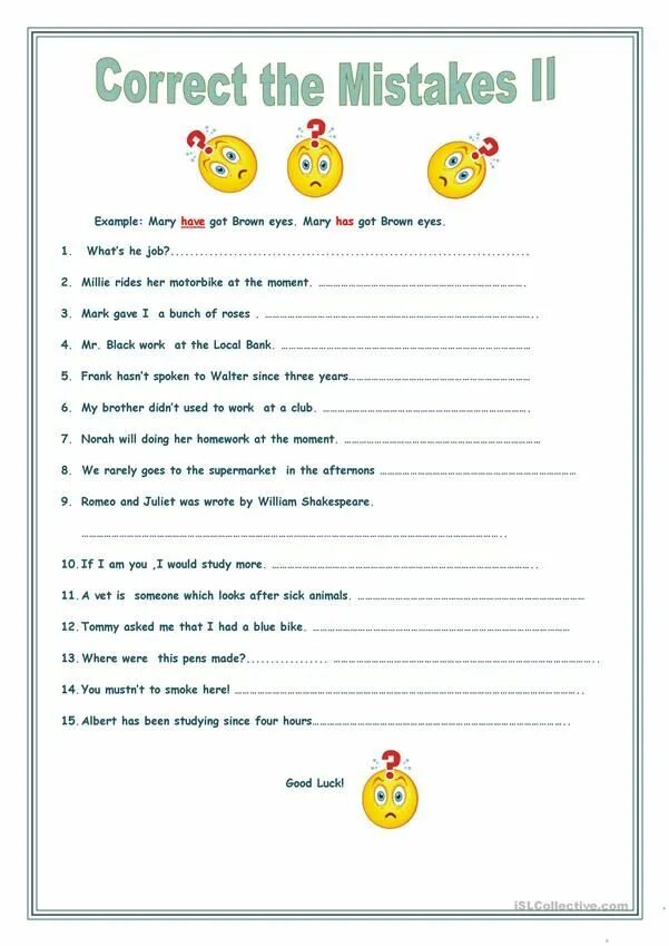 Correct any mistakes in the highlighted. Correct the mistakes exercises. correct mistakes worksheets. find mistakes exercises. correct mistakes exercise.