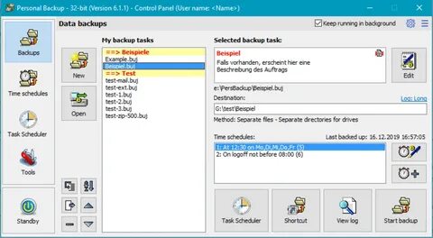 Backup download