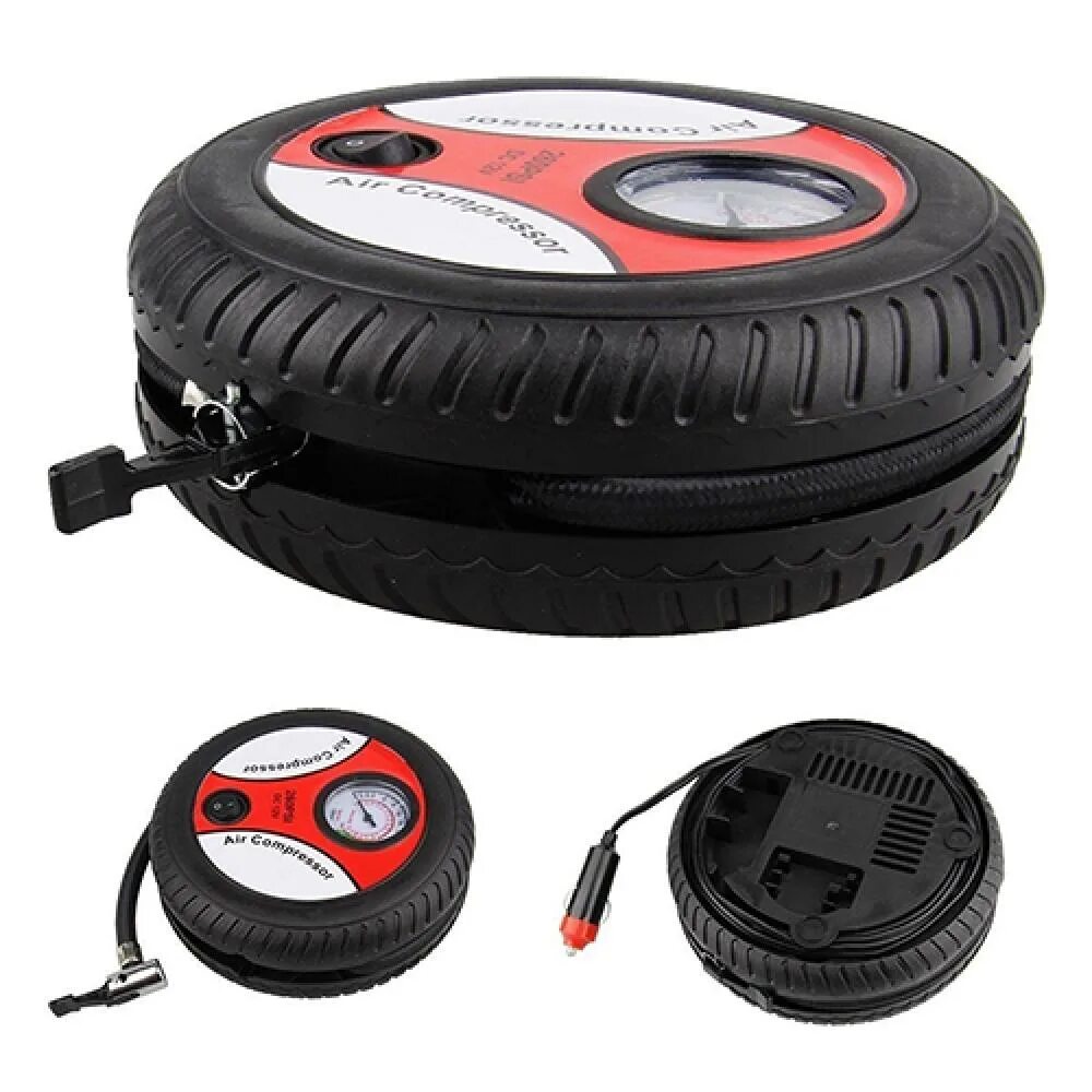 Portable tire inflator. Авто компрессор air pump 12v 260psi. воздушный автомобильный компрессор air dc 12v. 260psi dc 12v car air compressor mini heavy duty tire inflator auto tyre pump. компрессор автомобильный 12 v 260psi, 3 насадки.