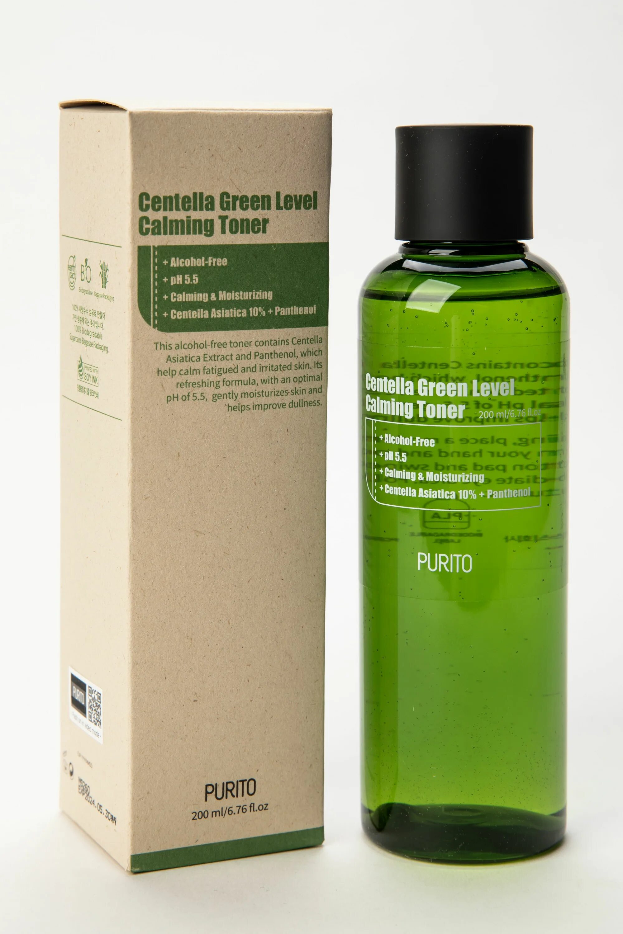 Тонер бесспиртовый с центеллой Purito Centella Green Level Calming Toner (200мл). Purito тонер Purito Centella Green Level Calming Toner 200ml. Purito тонер Centella Green Level Calming, 200 мл. Purito успокаивающий тонер для лица Centella Green Level Calming Toner 200мл.