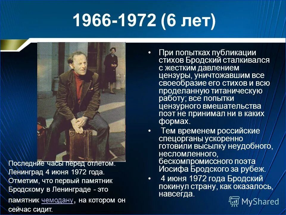 Темы стихов бродского. Бродский презентация. Бродский 1966. Иосиф Бродский биография. Творчество Иосифа Бродского презентация.