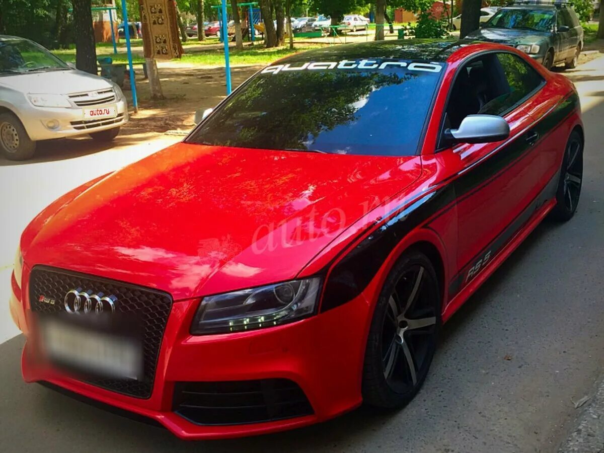 Купить б/у Audi A5 I (8T) 3.2 CVT (265 л.с.) бензин вариатор в Казани: красный А