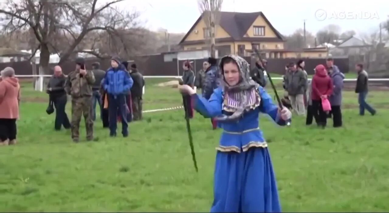 Видео фланкировки девушек