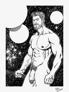 Sexy male superheroes nude.