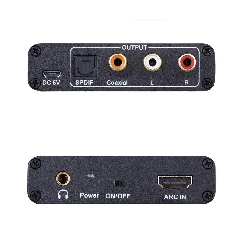 ARC аудио экстрактор к L/R коаксиальный разъем SPDIF возвратный канал преобразов