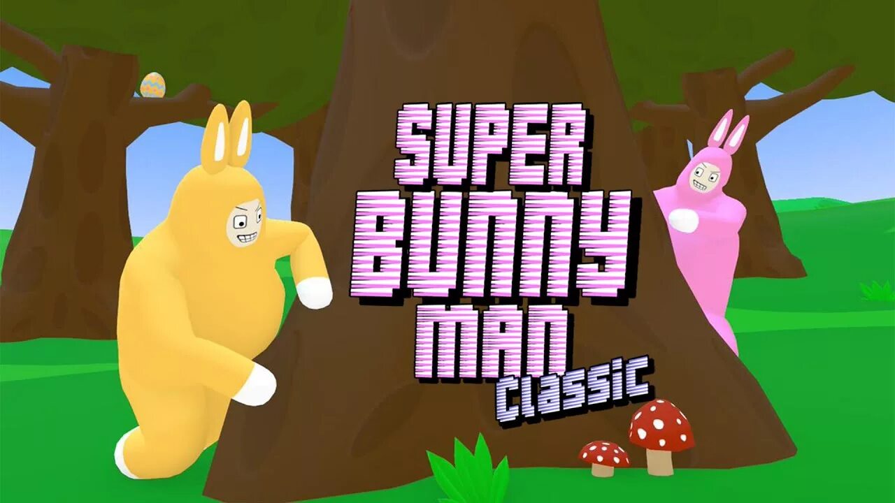 Titan bunny man. Bunny man игра. Super Bunny man. Happy Bunny man. Игра на двоих super Bunny man.