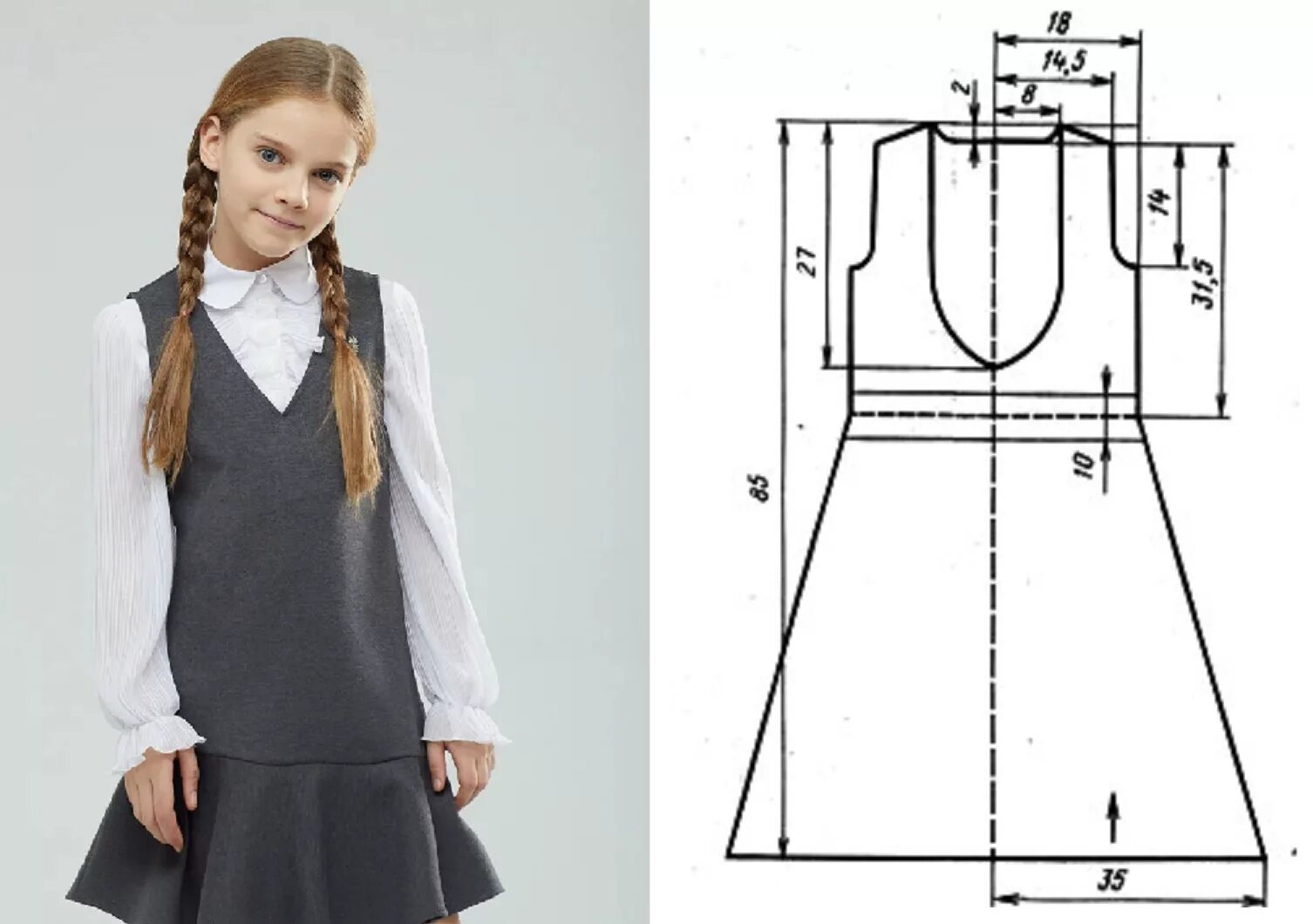 Шьем одежду в школу. Выкройки школьных сарафанов для девочек. Крой платья в школу. Выкройки школьных сарафанов для девочек. Выкройки школьной формы для девочек.