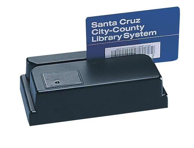 Card scanner. Magnetic barcode. inis action cards scan.