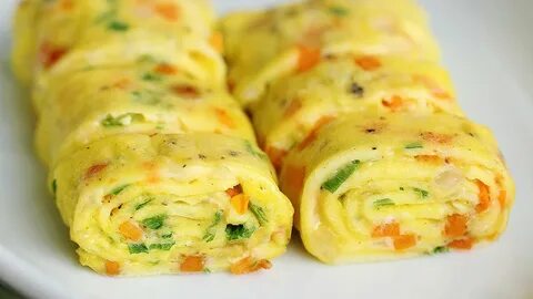 Яичные рулетики с начинкой рецепт