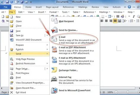 Word 2010 формат