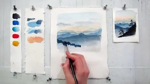 Техника акварели для начинающих