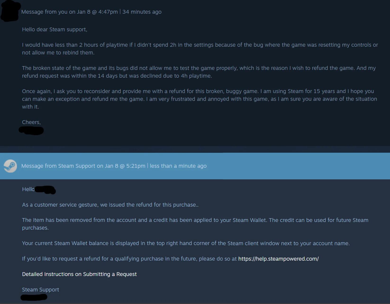 Message steam. Рефанд стим. steam request. возврат средств в steam. battlefield 2042 steam.