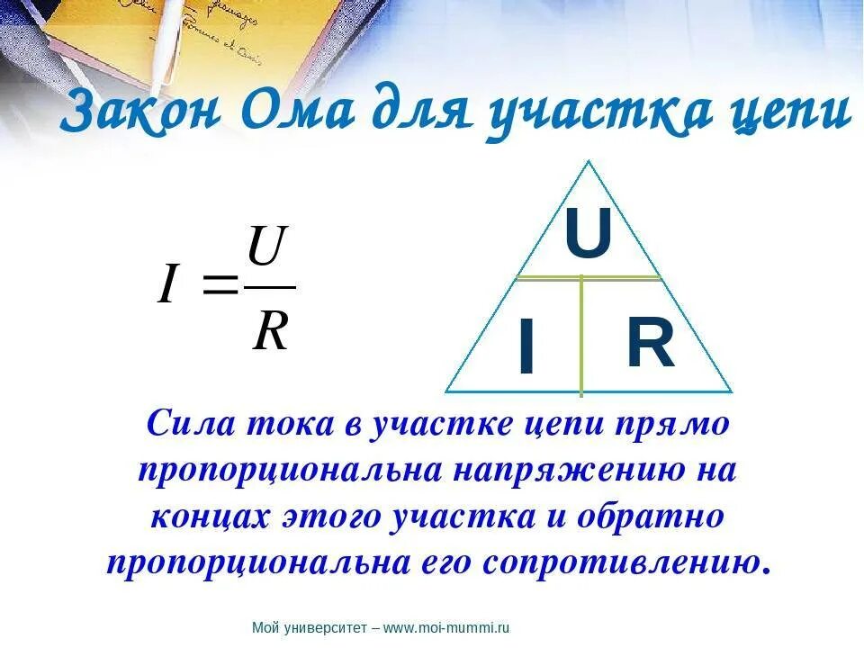 Формула i u r выражает закон. Напряжение по закону ома для участка цепи формула. формула закона закона ома для участка цепи. закон ома для участка цепи напряжение. сила тока закон ома для участка цепи.
