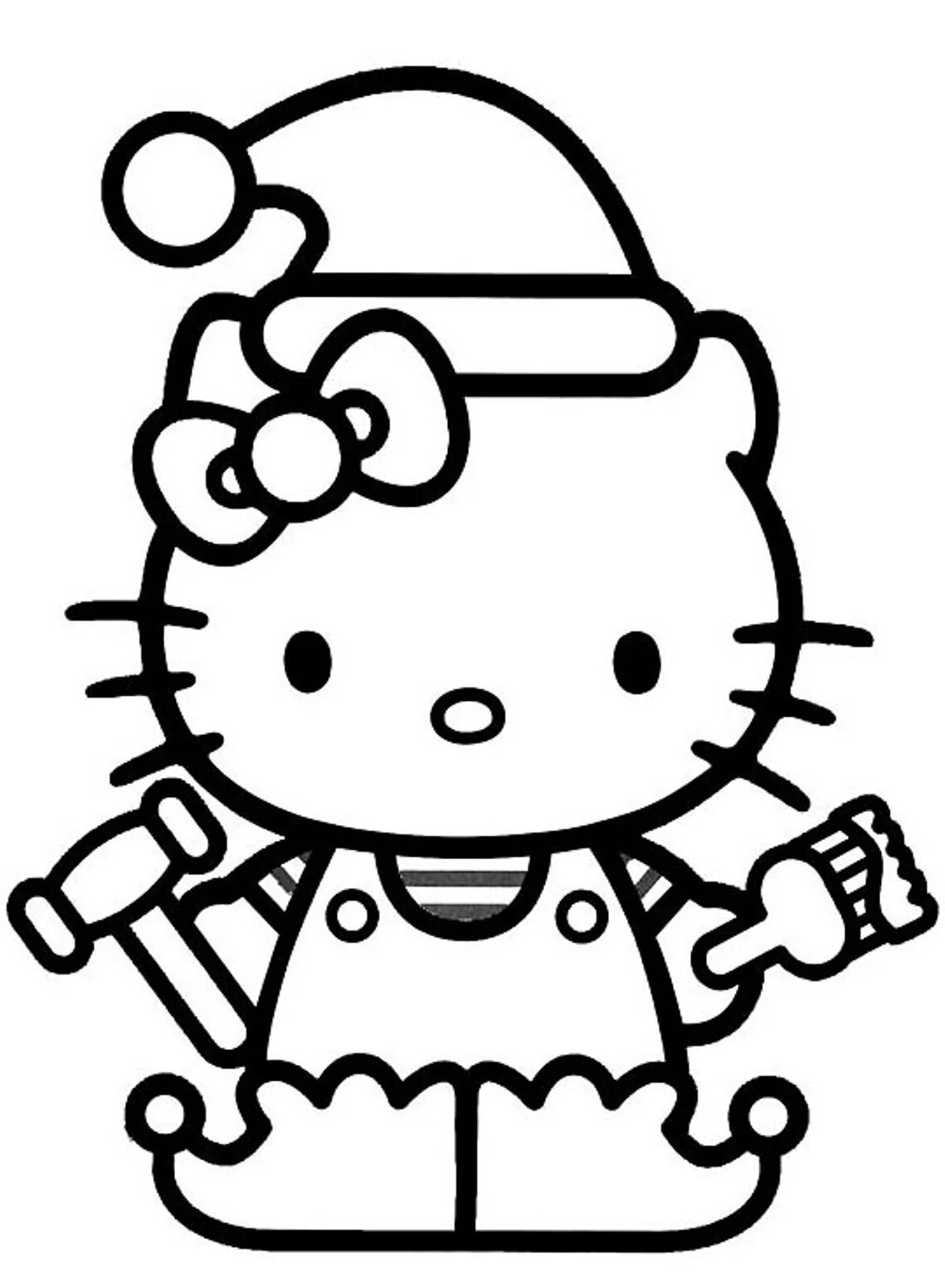 Раскраски кроме hello kitty