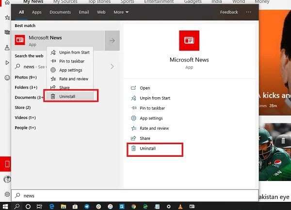 Как удалить приложения microsoft. Как убрать майкрософт ньюс с панели задач. майкрософт новости как удалить приложения. майкрософт новости как удалить. как удалить microsoft to do.