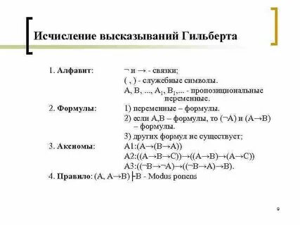 Алфавит формул